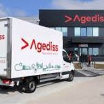 Entrepôt HUB d'Agediss et un camion électrique